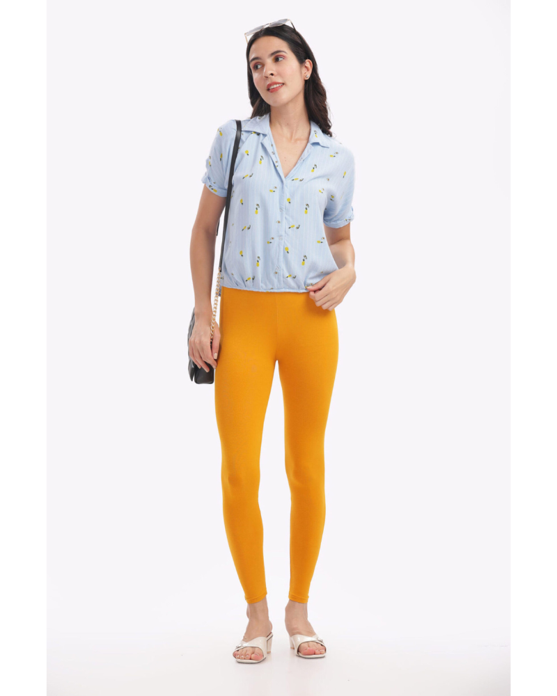 (08)#Mustard – Ankle Leggings