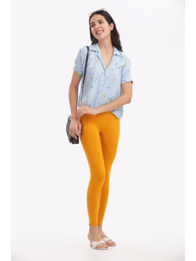 (08)#Mustard – Ankle Leggings