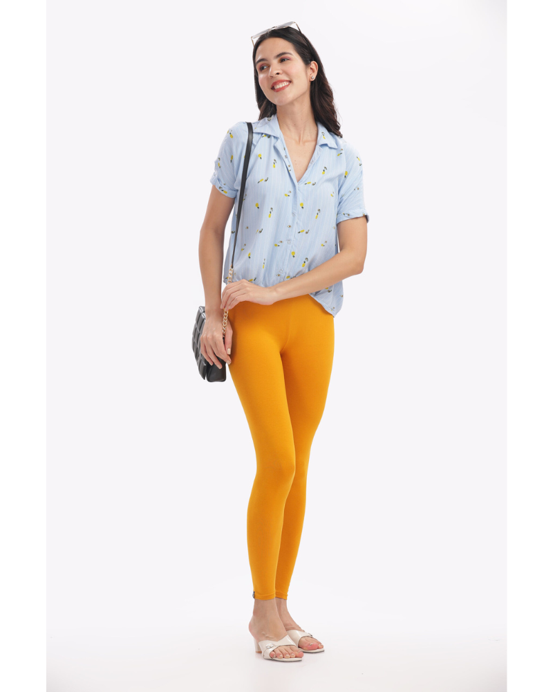 (08)#Mustard – Ankle Leggings