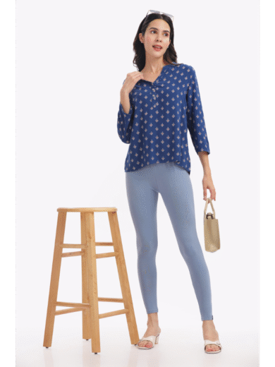 (14)#Lt. Grey – Ankle Leggings