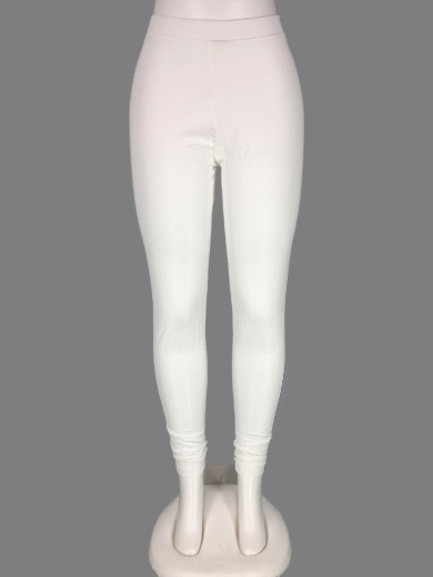 (10)#White - Shimmer Leggings Pant