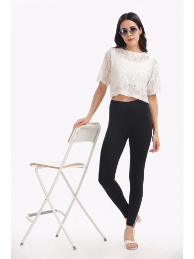 (26)#Black – Ankle Leggings