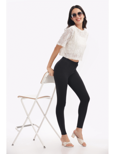(26)#Black – Ankle Leggings