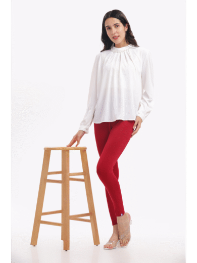 (28)#Maroon – Ankle Leggings