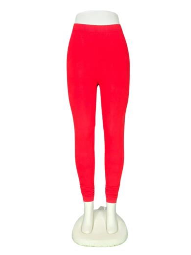 (11)#Red - Churidar Leggings Pant