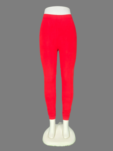(11)#Red - Churidar Leggings Pant