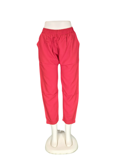 (11)#Red – Rayon Straight Pant