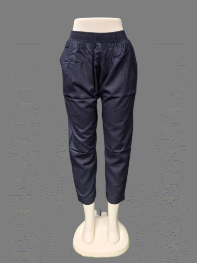 (24)#Navy – Rayon Straight Pant