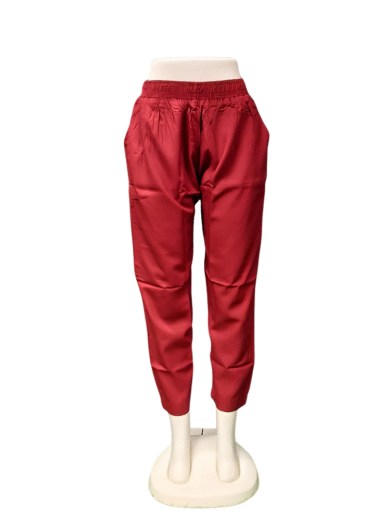 (28)#Maroon – Rayon Straight Pant