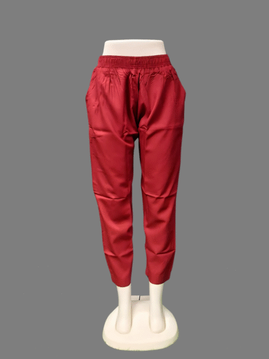 (28)#Maroon – Rayon Straight Pant